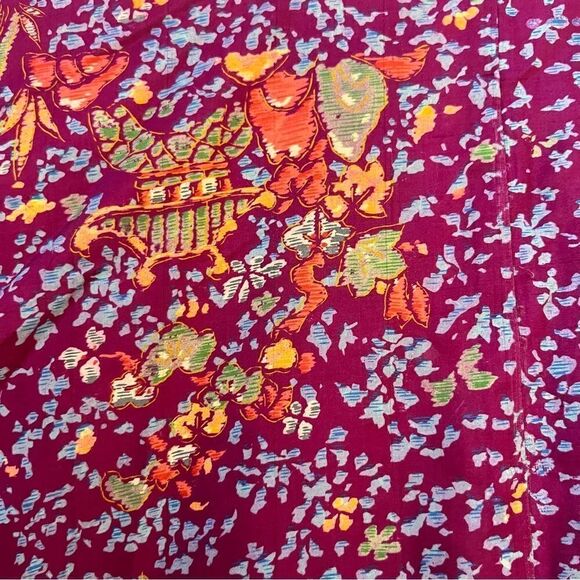 Vintage Authentic Antique 1910-1920s Japanese Floral Silk Kimono - Picture 8 of 11